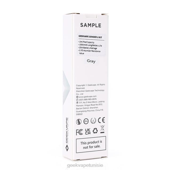 Geek Bar Tunisie - GeekVape Kit système Sonder U Pod 1000 mah blanc ZJ6P136