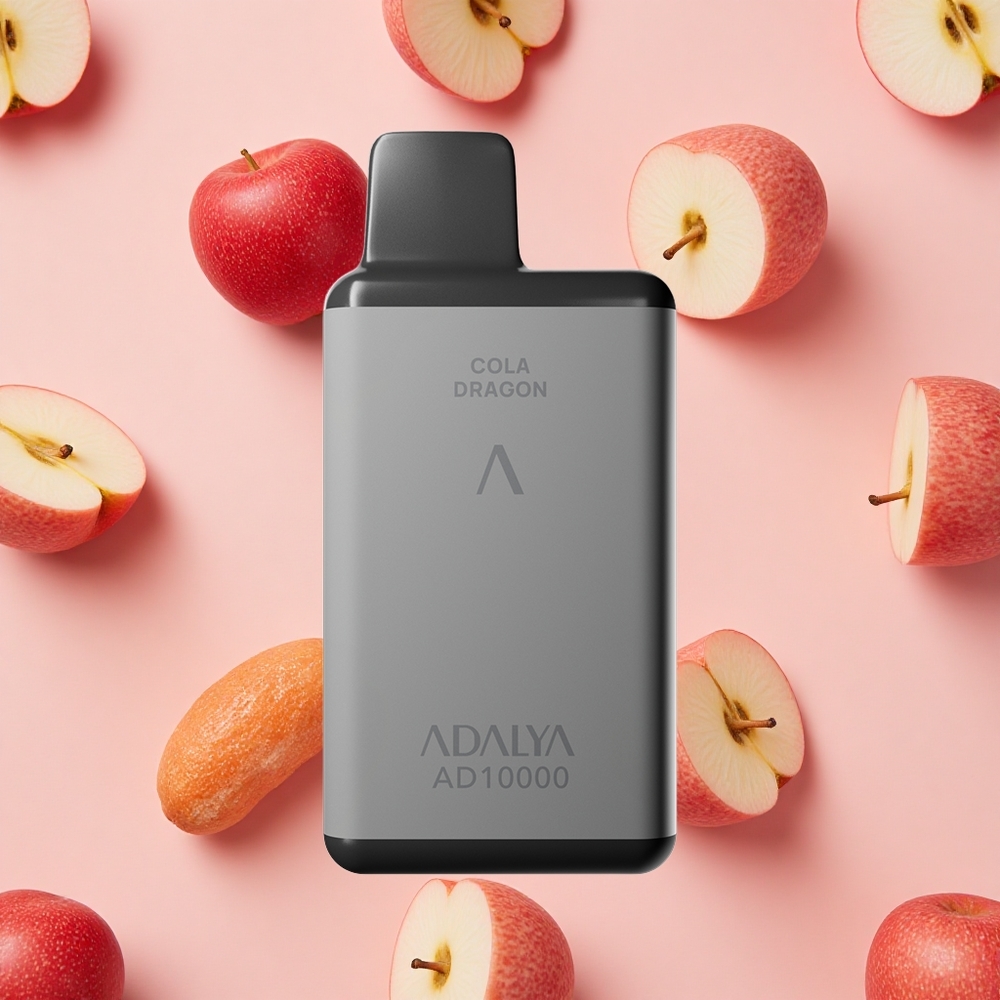 Adalya AD 10000 Puffs Deux Pommes Gris Spatial Rechargeable USB-C
