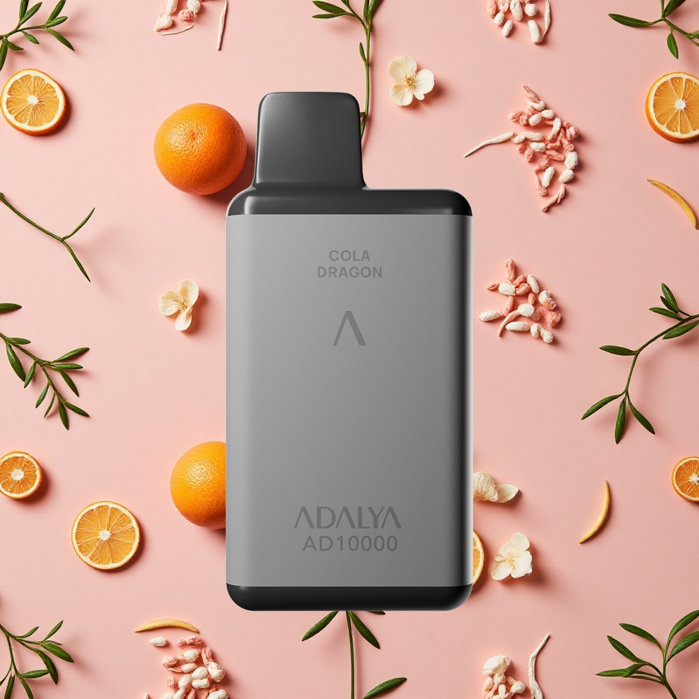Adalya AD 10000 Puffs Vape Jetable Gris Spatial Cola Dragon