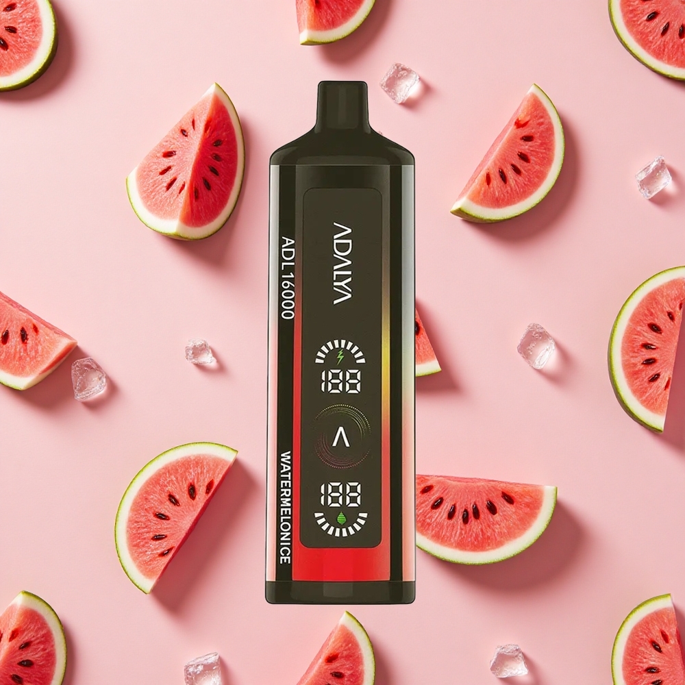 Adalya ADL 16000 PRO Puffs Glossy Tricolore Vape Jetable Watermelon Glace