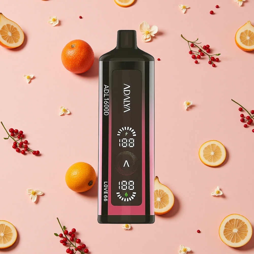 Adalya ADL 16000 PRO Puffs Vape Jetable Amour 66 avec Écran Numérique