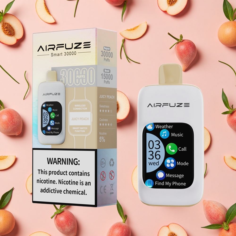 AirFuze Smart 30000 Bouffées Disposable Pod Juicy Peach (Pêche Juteuse)