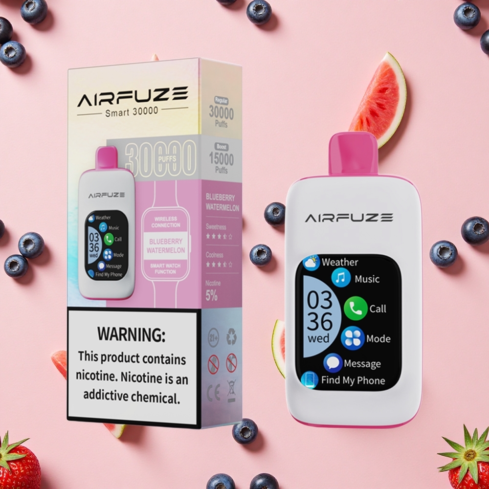AirFuze Smart 30000 Bouffées Disposable Pod Myrtille Pastèque