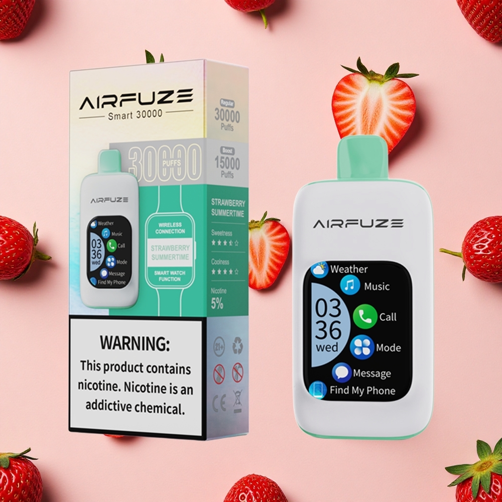 AirFuze Smart 30000 Bouffées Vape Jetable Fraise Été