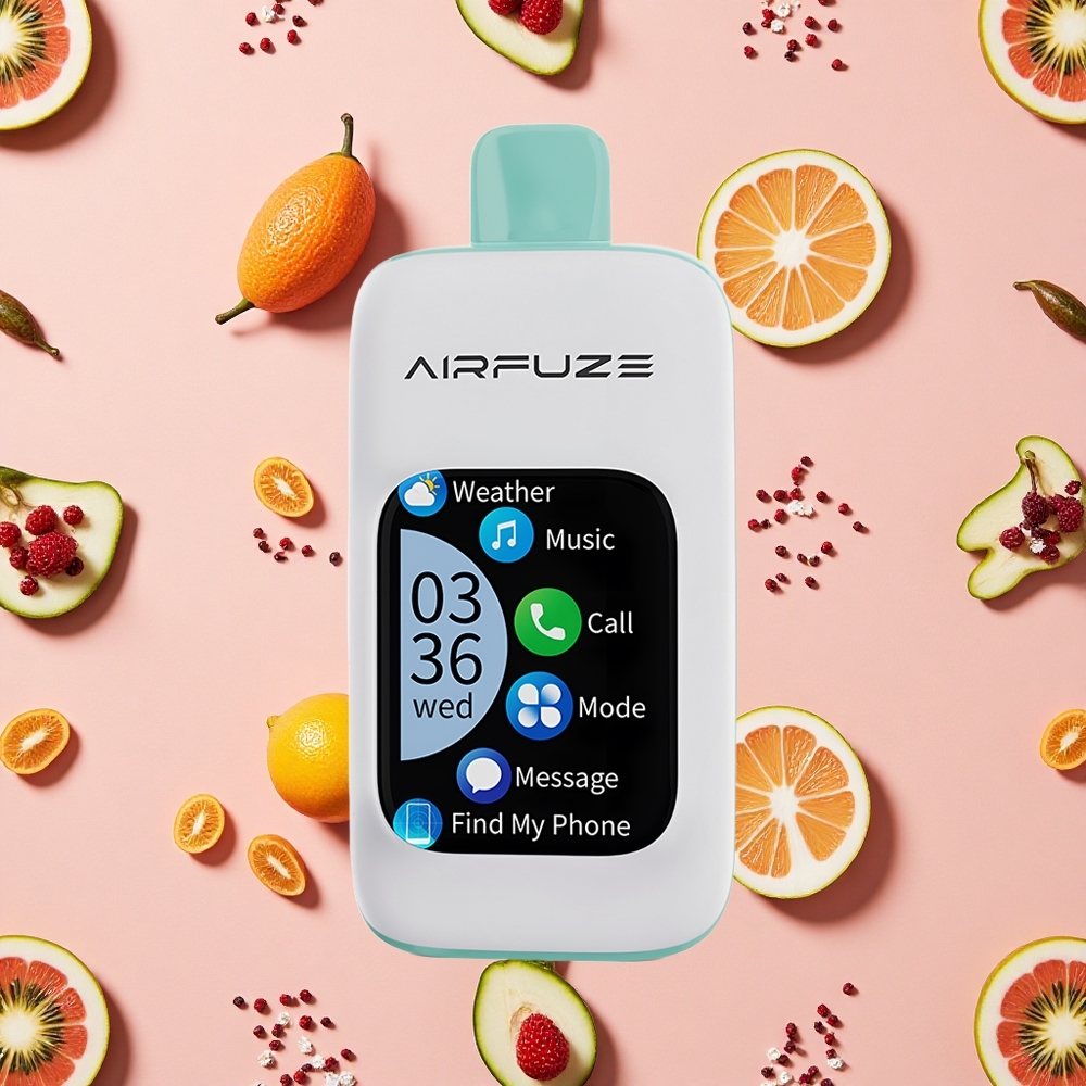 AirFuze Smart 30000 Puffs Disposable Pod Écran Tactile 2,01" et Rainbow Fruit Burst