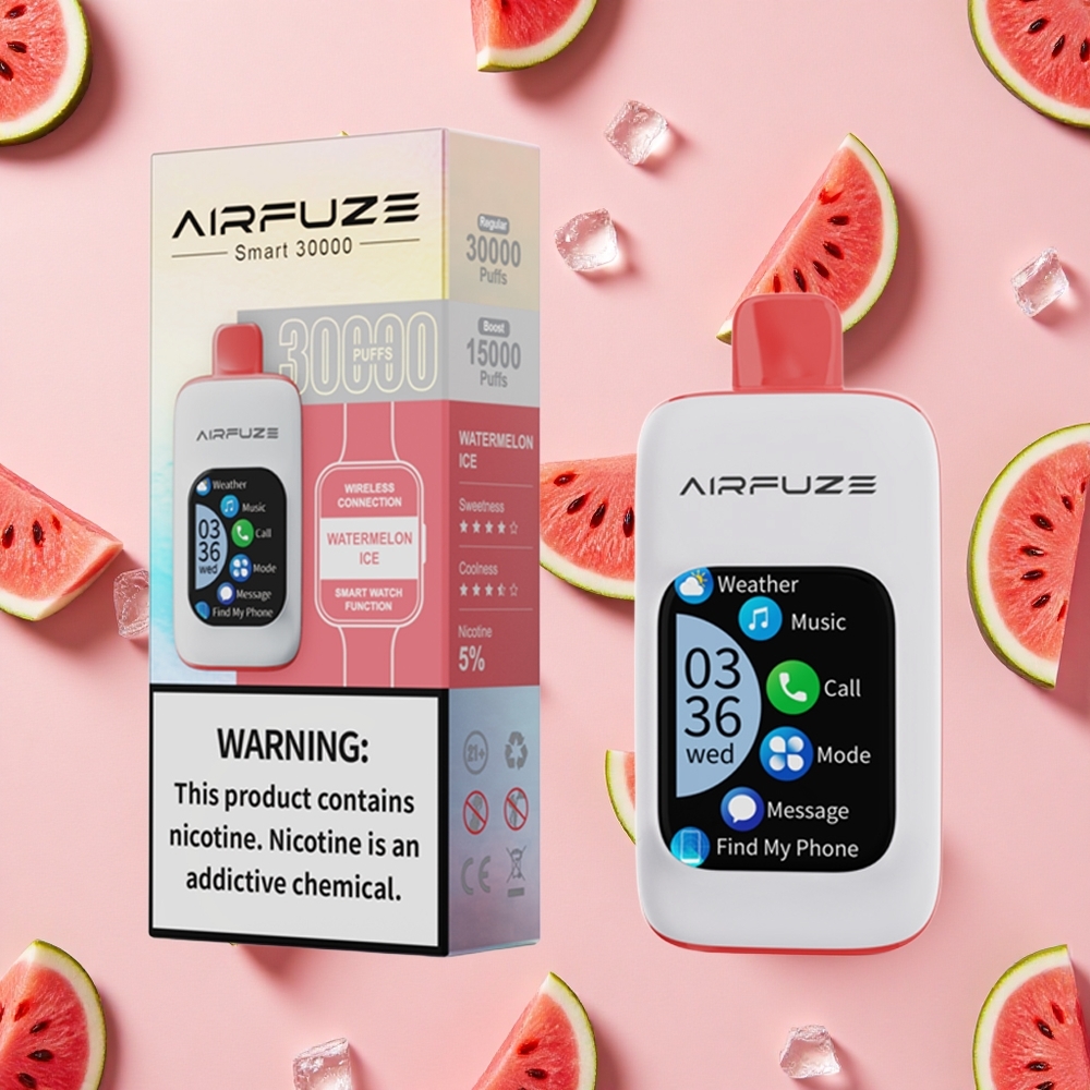 AirFuze Smart 30000 Puffs Pod Jetable Pastèque Glacée avec Écran Tactile 2,01\"
