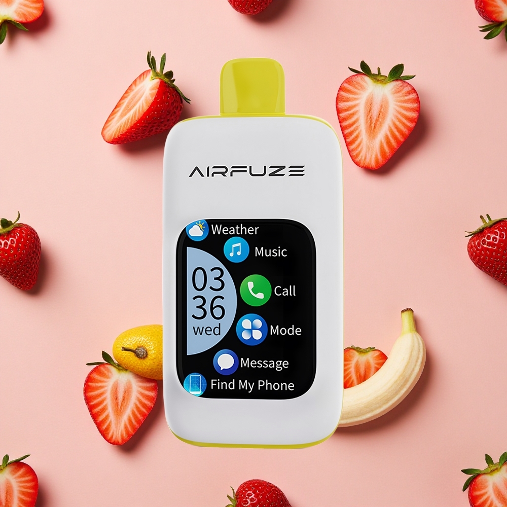 AirFuze Smart 30000 Puffs Pod Jetable avec Écran Tactile 2,01" TFT Fraise Banane