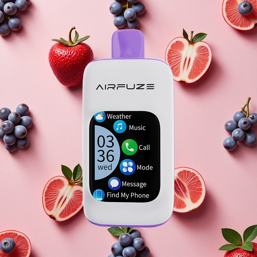 AirFuze Smart 30000 Puffs Pod Jetable Écran Tactile 2,01" TFT Grape Burst