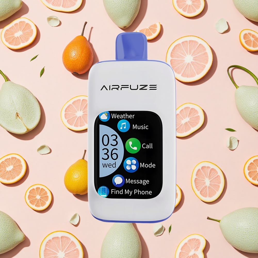 Airfuze Smart Pro 40000 Puffs Menthe Miami avec Écran Tactile et Batterie 900mAh Rechargeable