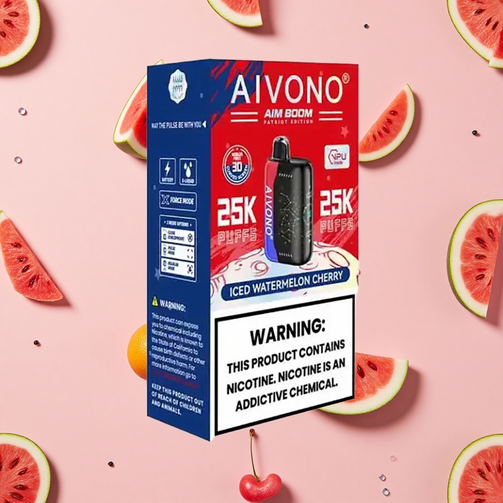 Aivono AIM BOOM 25000 Puffs Pastèque Cerise Glacée 28ml