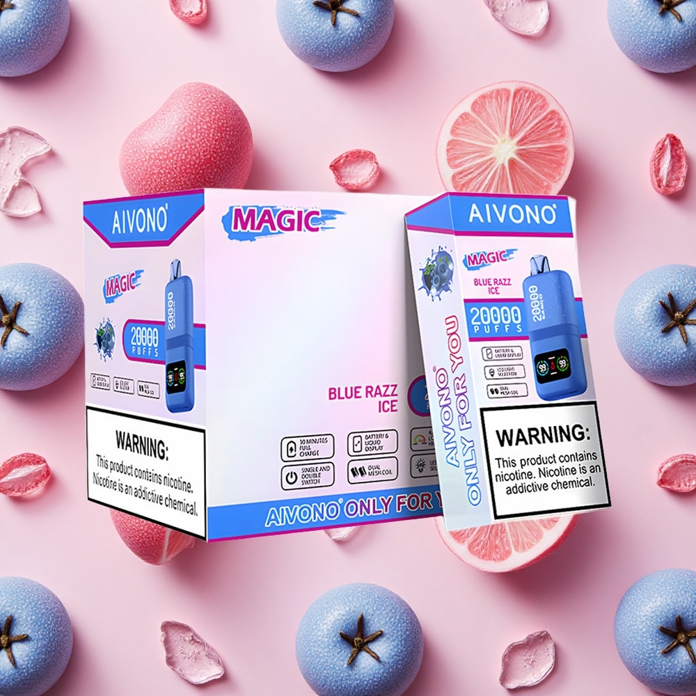 Aivono AIM MAGIC 20000 Puffs 26ml Double Bobines Bleu Framboise Glacée