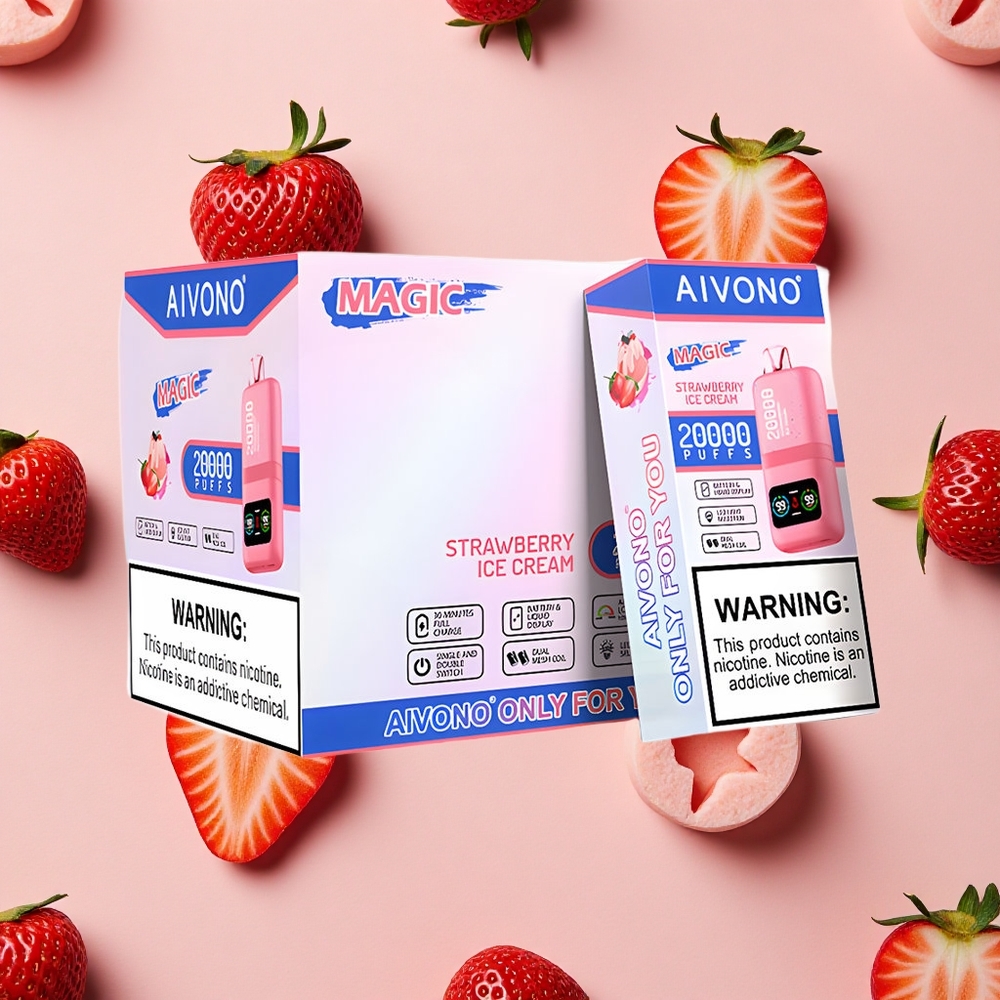 Aivono AIM MAGIC 20000 Puffs 26ml avec Fraise Crème Glacée