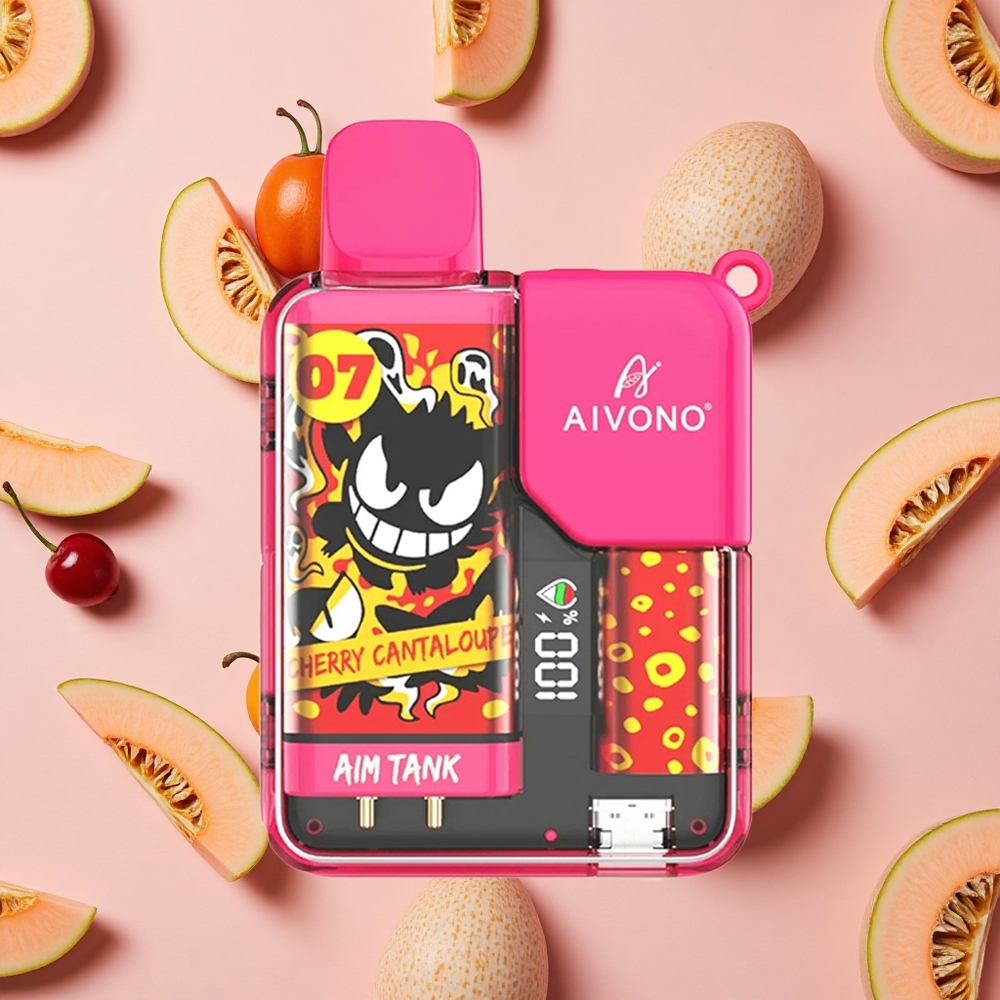 Aivono AIM-TANK 9500 Puffs 18ml Capacité Cerise Cantaloup