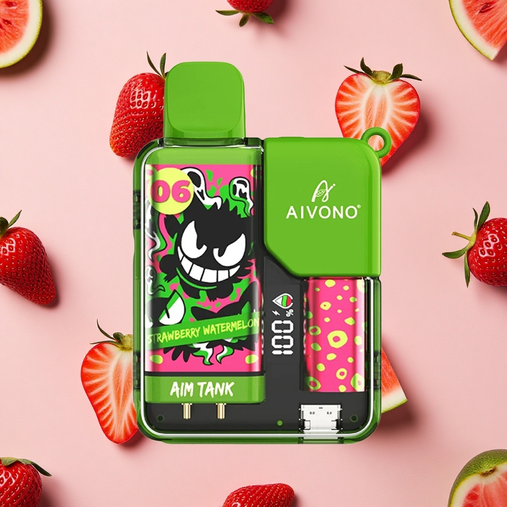 Aivono AIM-TANK 9500 Puffs 18ml Capacité de E-liquide Fraise Pastèque