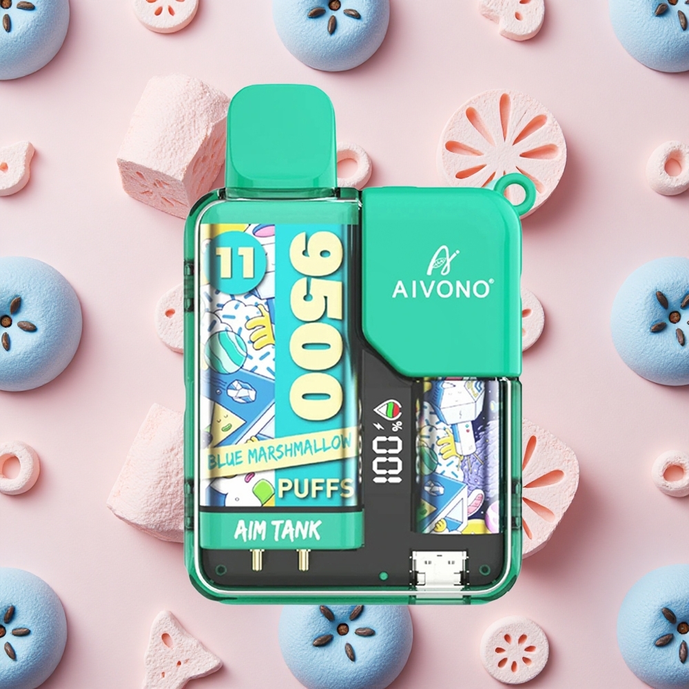 Aivono AIM-TANK 9500 Puffs 18ml Capacité et Guimauve Bleue