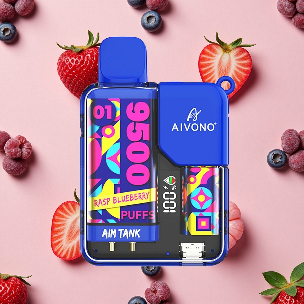 Aivono AIM-TANK 9500 Puffs avec 18ml de E-liquide et Framboise Myrtille