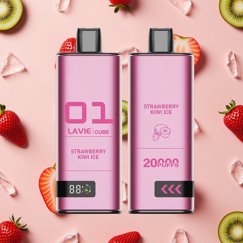 Lavie Cube 20000 Bouffées Vape Jetable Fraise Kiwi Glace