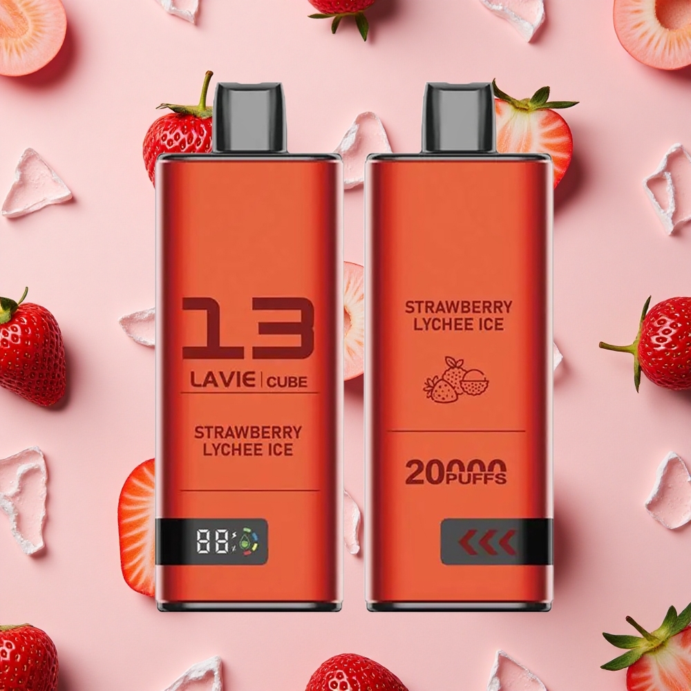 Lavie Cube 20000 Bouffées Vape Jetable Fraise Litchi Glacé