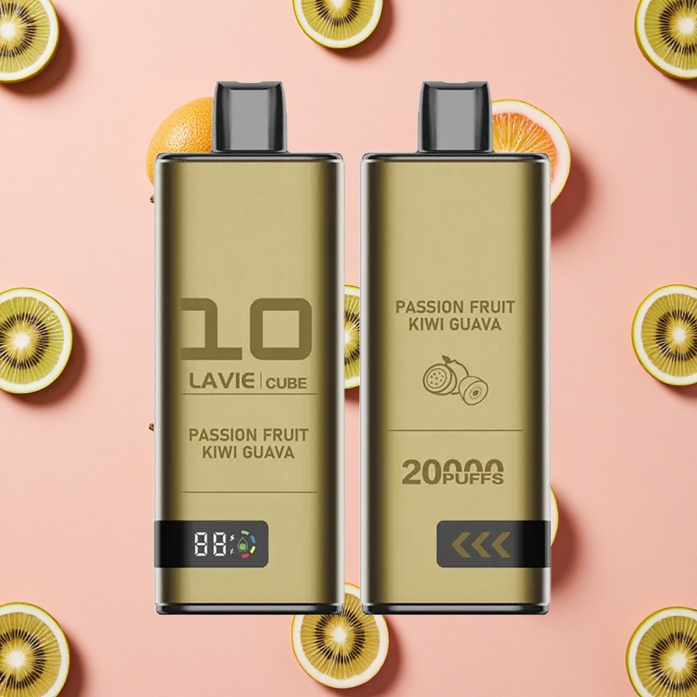 Lavie Cube 20000 Bouffées Vape Jetable Fruit de la Passion Kiwi Goyave