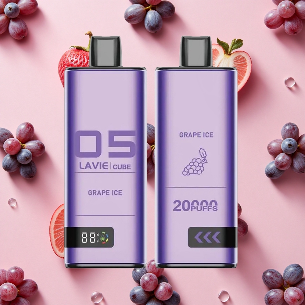 Lavie Cube 20000 Bouffées Vape Jetable Glace Raisin