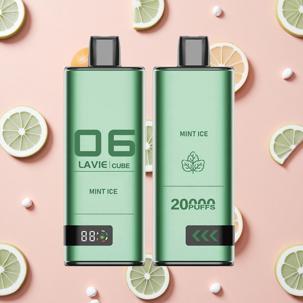 Lavie Cube 20000 Puffs Glace à la Menthe Vape Jetable 28ML