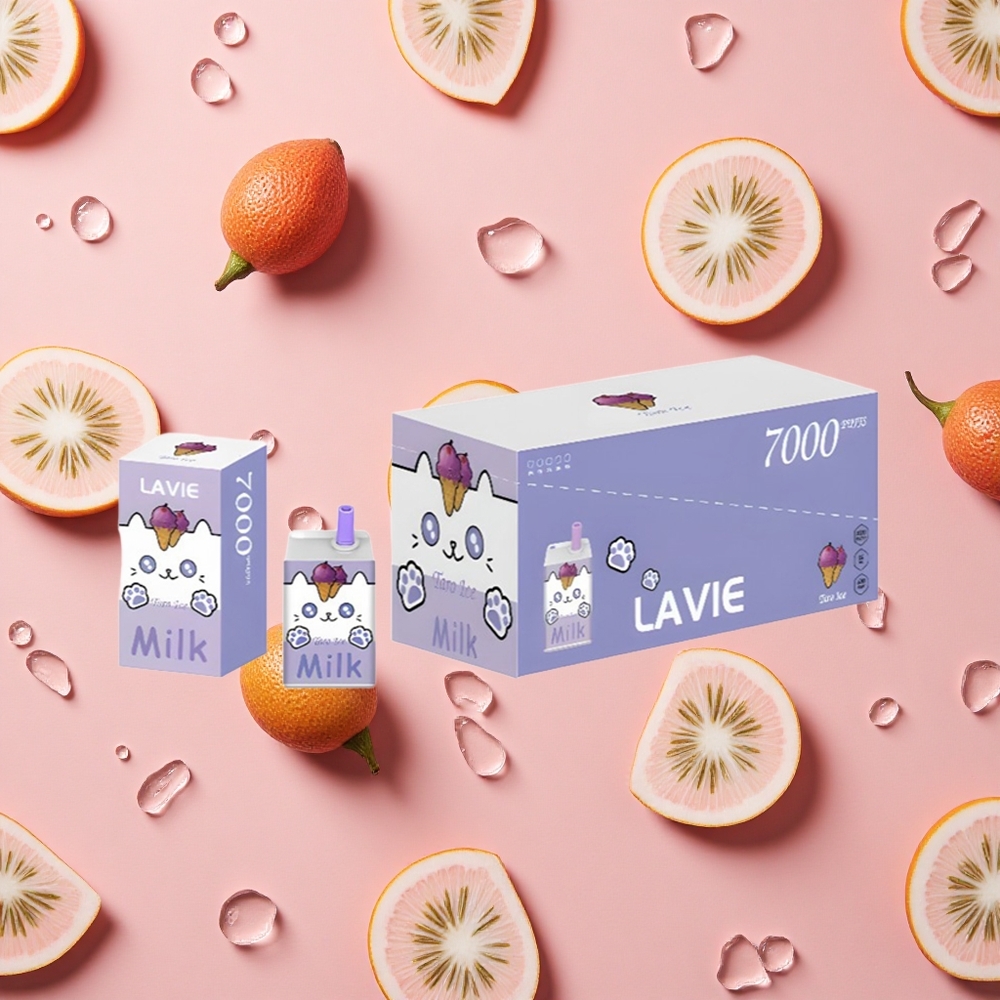 LAVIE Lait 7000 Bouffées Vape Jetable Glace Taro