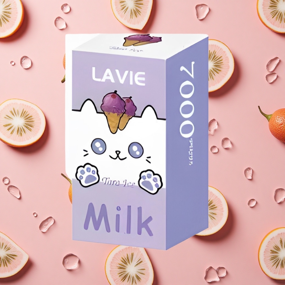 LAVIE Lait 7000 Bouffées Vape Jetable Glace Taro