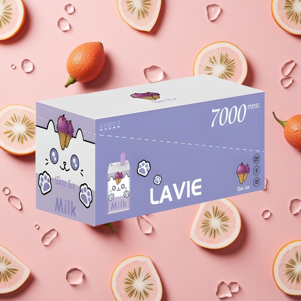 LAVIE Lait 7000 Bouffées Vape Jetable Glace Taro