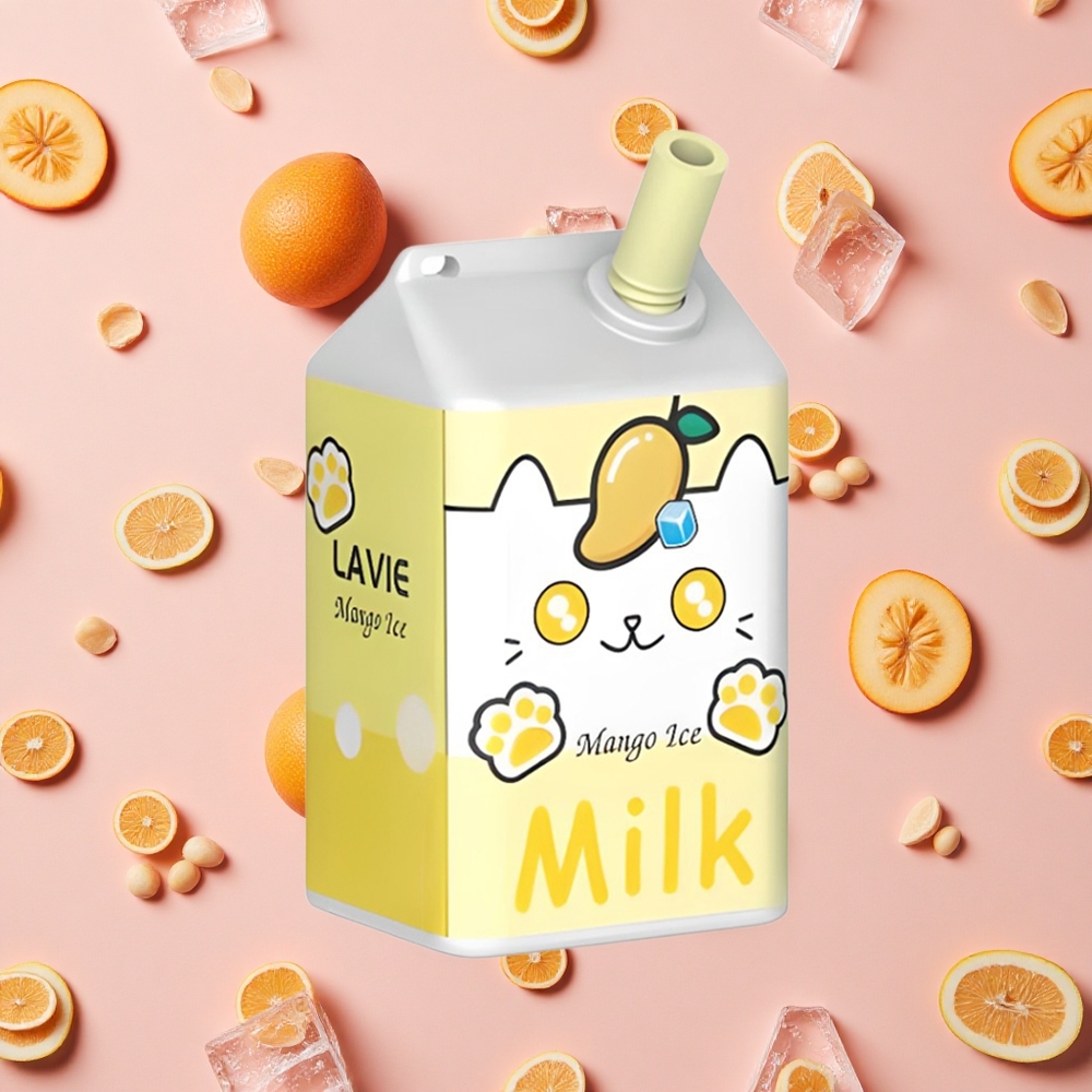 LAVIE Lait 7000 Bouffées Vape Jetable Mangue Glacée