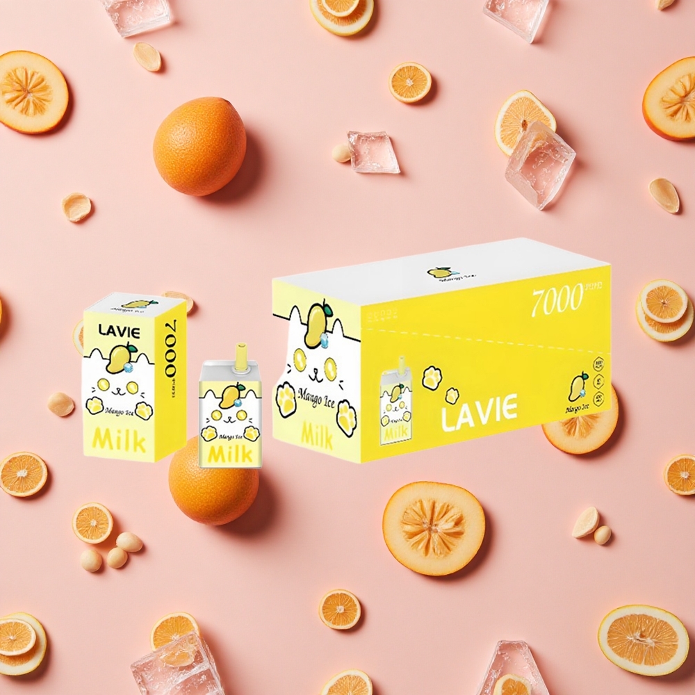 LAVIE Lait 7000 Bouffées Vape Jetable Mangue Glacée