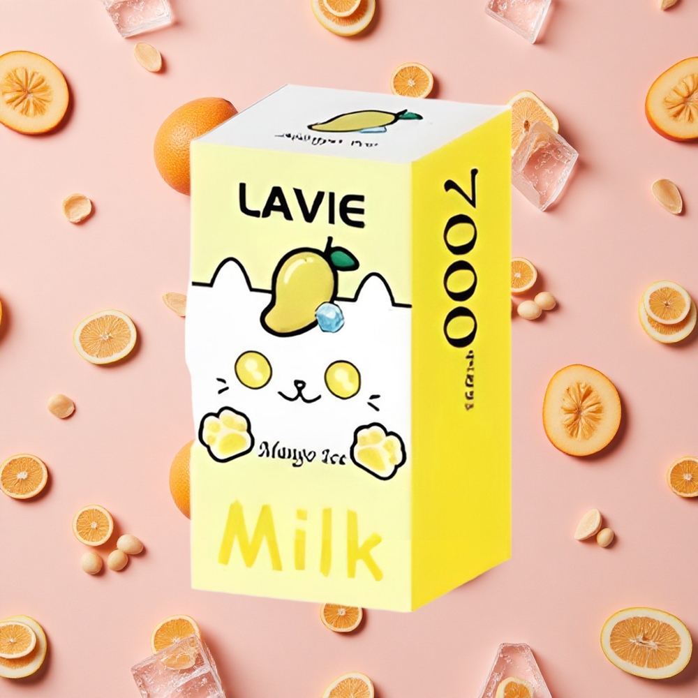 LAVIE Lait 7000 Bouffées Vape Jetable Mangue Glacée