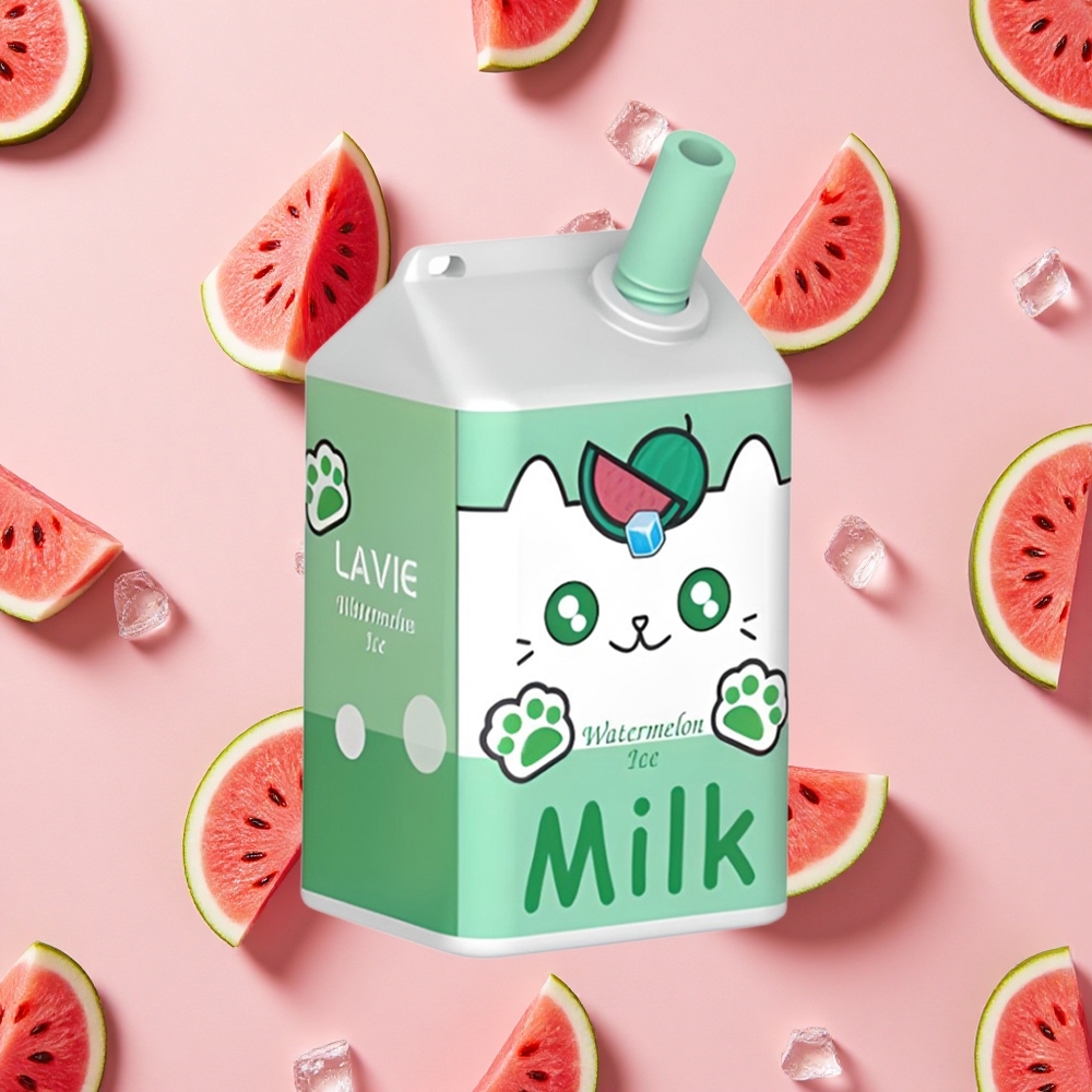 LAVIE Lait 7000 Bouffées Vape Jetable Pastèque Glacée