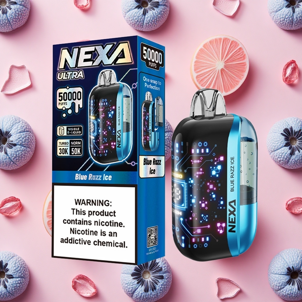 NEXA Ultra 50K Vape Jetable 50000 Bouffées Bleu Framboise Glacée