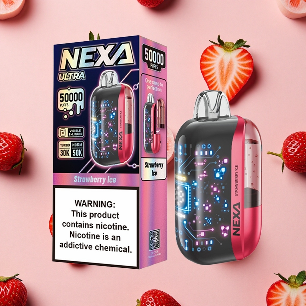 NEXA Ultra 50K Vape Jetable 50000 Bouffées Fraise Glacée