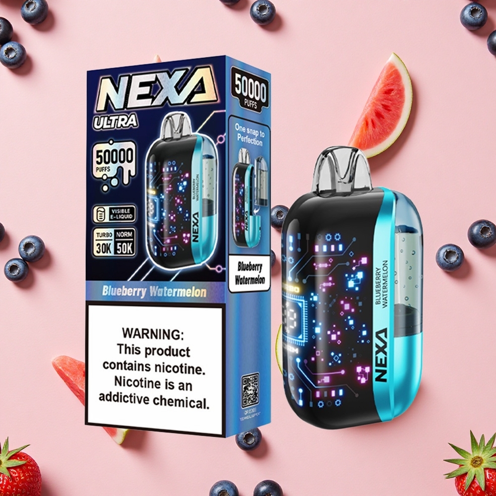 NEXA Ultra 50K Vape Jetable 50000 Bouffées Myrtille Pastèque