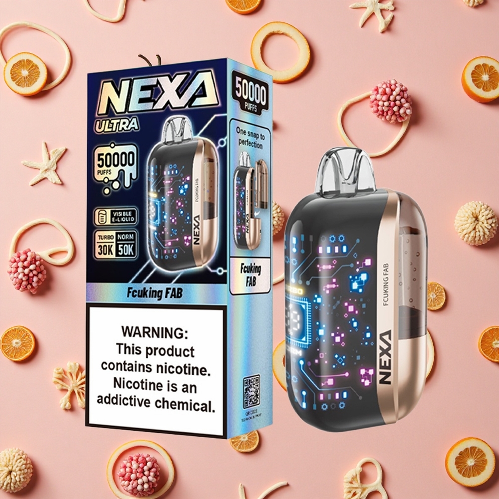 NEXA Ultra 50K Vape Jetable - 50000 Bouffées et Écran Courbe 3D