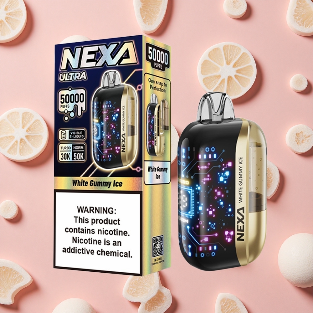 NEXA Ultra 50K Vape Jetable 50000 Puffs Blanc Givré