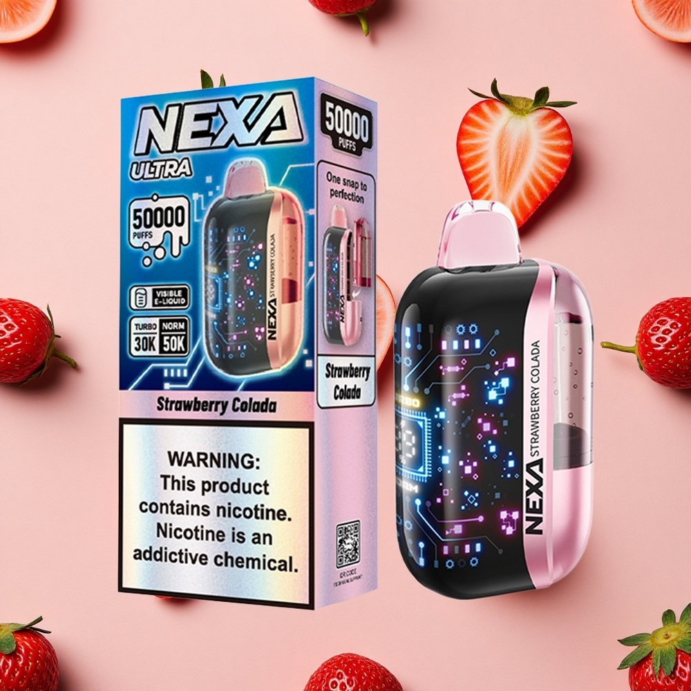 NEXA Ultra 50K Vape Jetable 50 000 Bouffées Fraise Colada