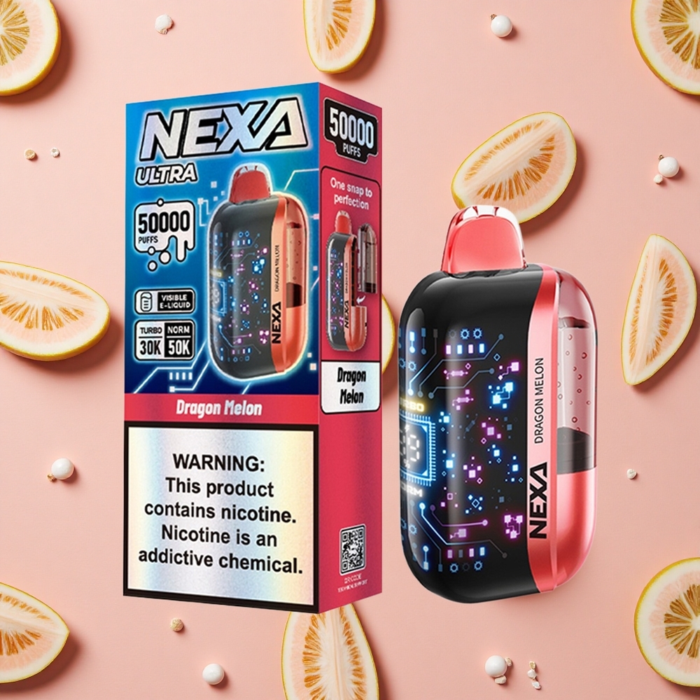 NEXA Ultra 50K Vape Jetable Dragon Melon 20ml 50000 Bouffées