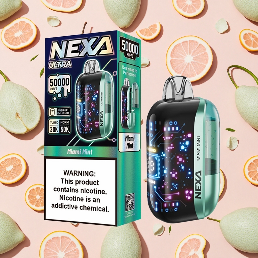 NEXA Ultra 50K Vape Jetable Miami Menthe - 50000 Bouffées