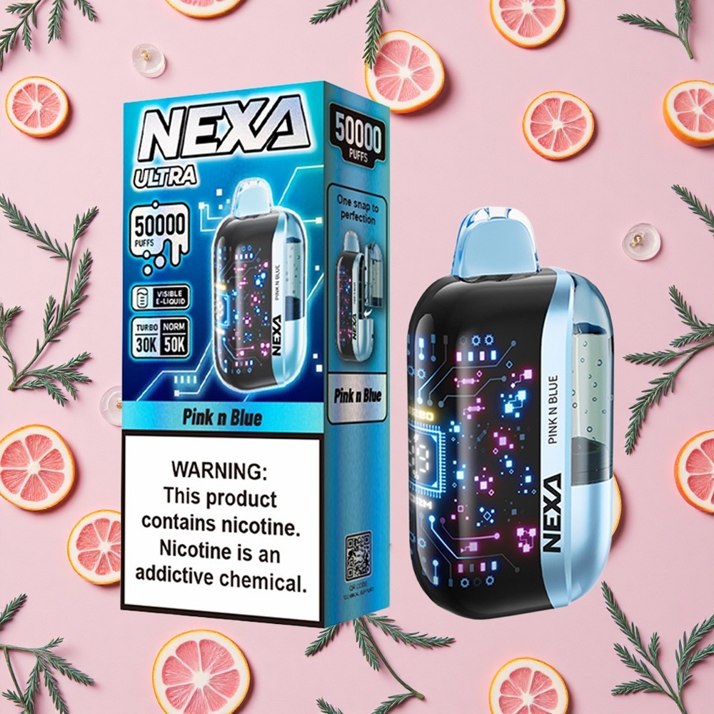 NEXA Ultra 50K Vape Jetable Rose et Bleu avec 20ml et 50000 Puffs