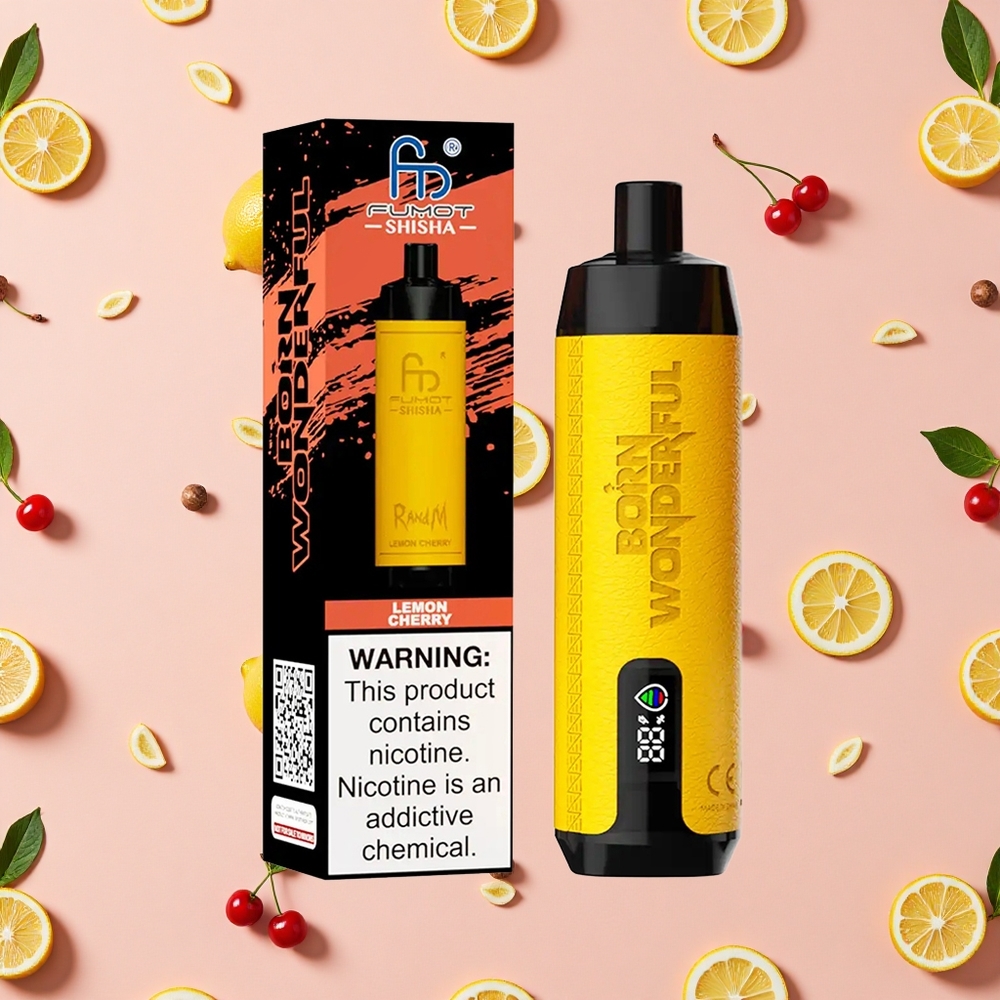 RandM Fumot Shisha 10000 Bouffées Vape Jetable Citron Cerise