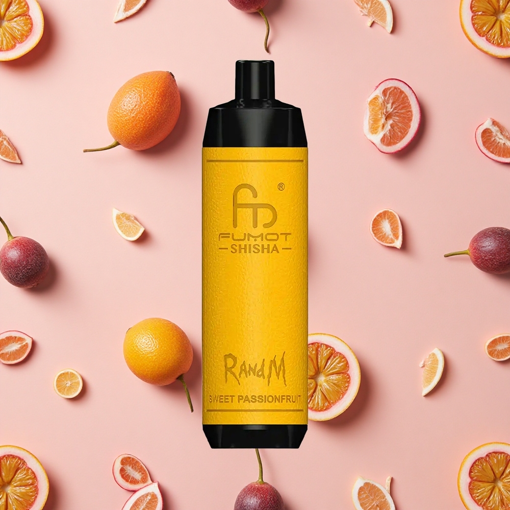 RandM Fumot Shisha 10000 Bouffées Vape Jetable Fruit de la Passion Doux
