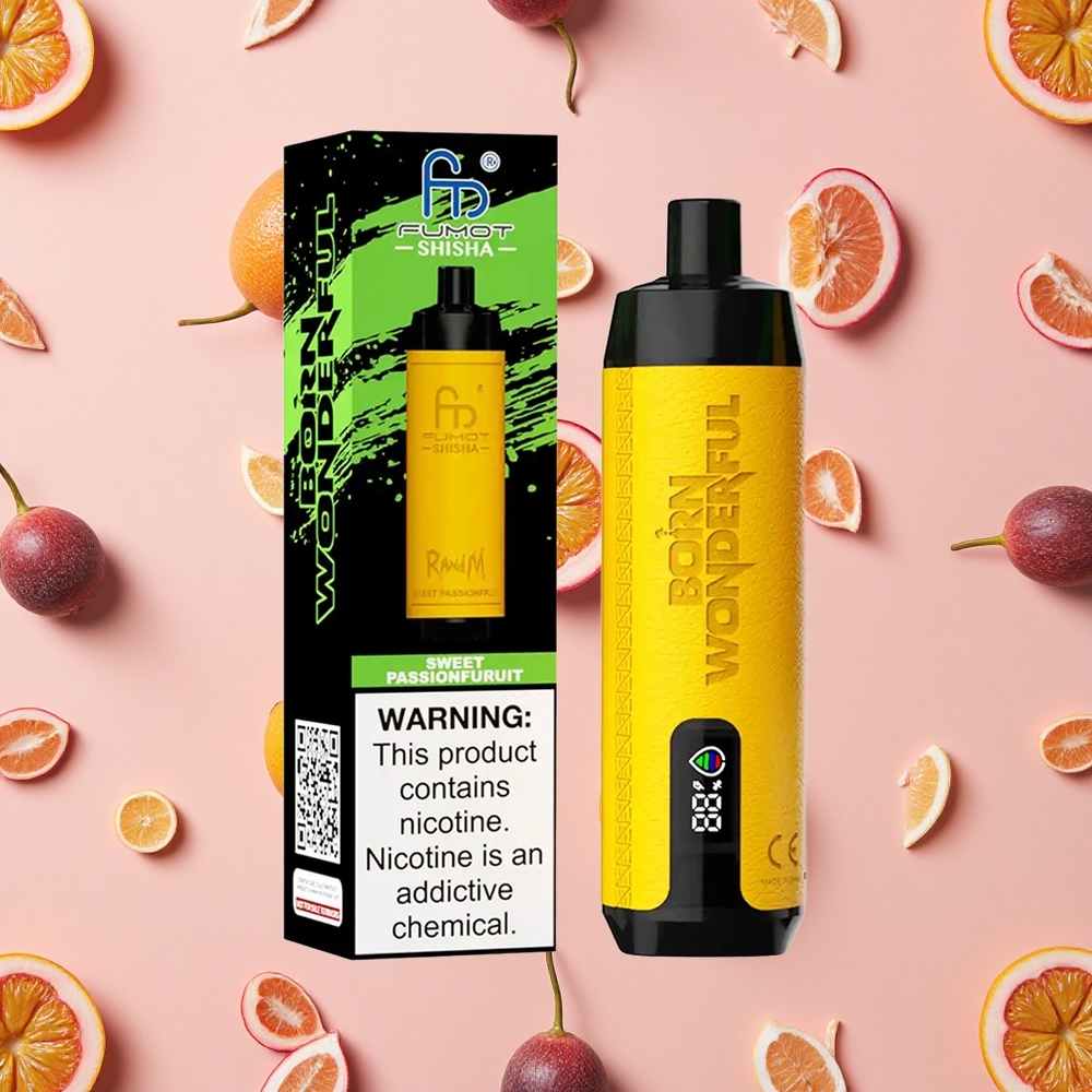 RandM Fumot Shisha 10000 Bouffées Vape Jetable Fruit de la Passion Doux