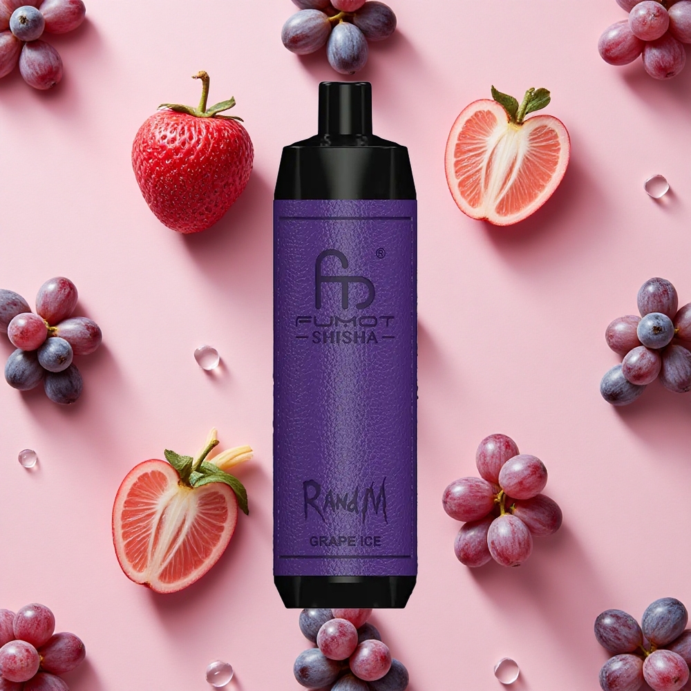 RandM Fumot Shisha 10000 Bouffées Vape Jetable Glace Raisin