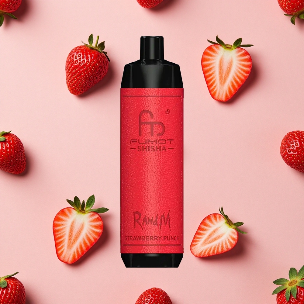 RandM Fumot Shisha 10000 Puffs Vape Jetable Fraise Punch