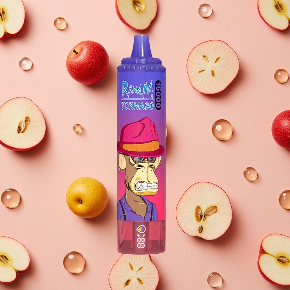 RandM Fumot Tornado 15000 Bouffées Vape Jetable Pomme Acidulée