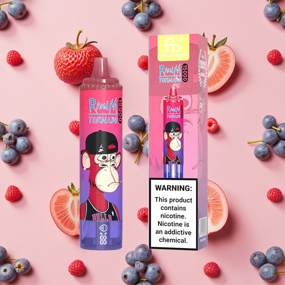 RandM Fumot Tornado 15000 Puffs 25ml Bleu Framboise