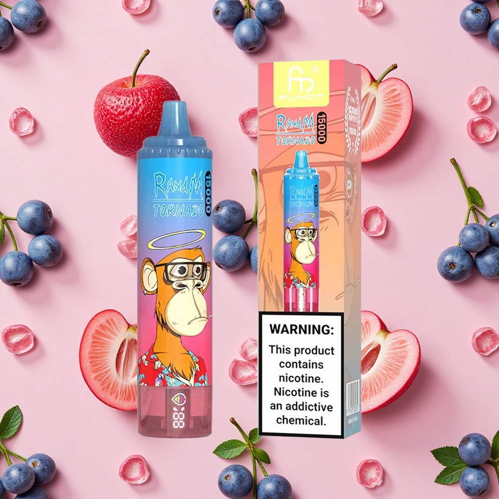 RandM Fumot Tornado 15000 Puffs 25ml Bleu Framboise Cerise
