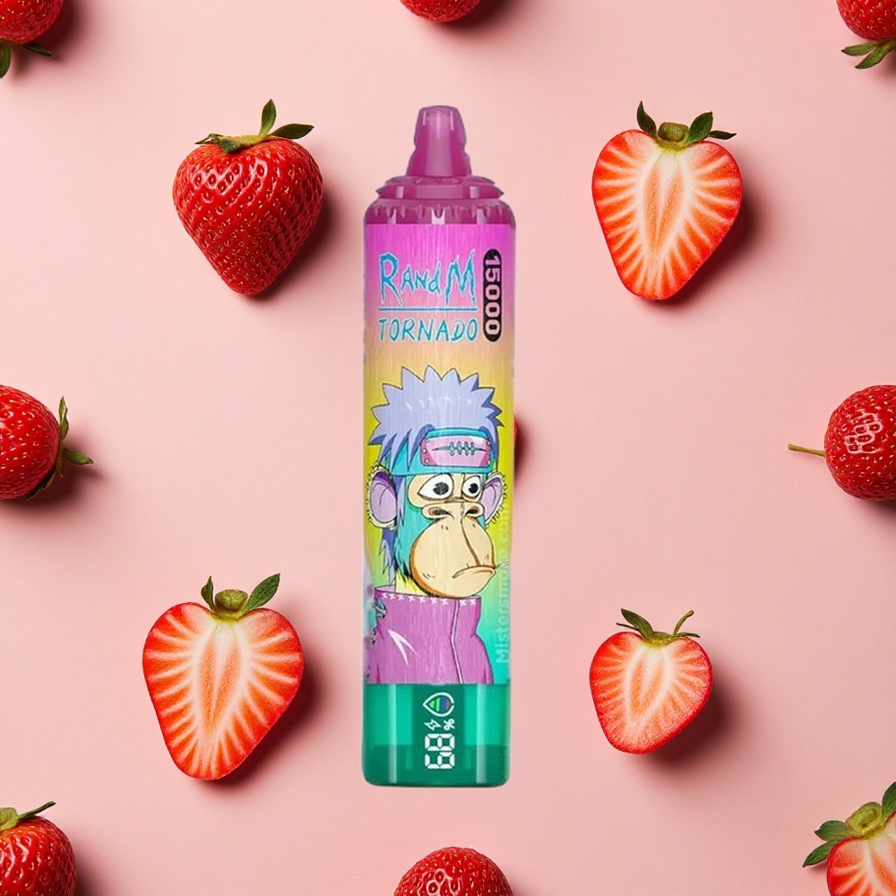 RandM Fumot Tornado 15000 Puffs 25ml Fraise Glacée